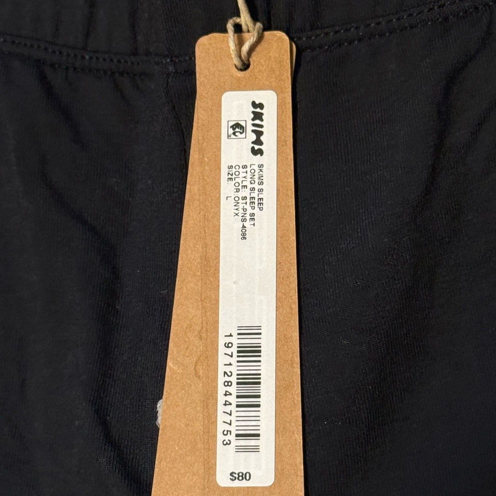 SKIMS Lounge Pants COLOR ONYX SIZE XL - Picture 6 of 6